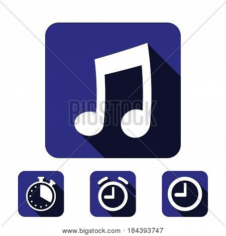 music icon stock vector illustration flat design