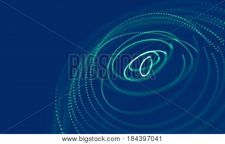 Abstract Blue Geometrical Background . Connection structure. Science background. Futuristic Technology HUD Element . onnecting dots and lines . Big data visualization Business .