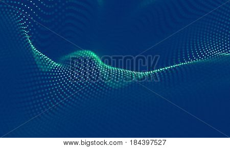 Abstract Blue Geometrical Background . Connection structure. Science background. Futuristic Technology HUD Element . onnecting dots and lines . Big data visualization Business .