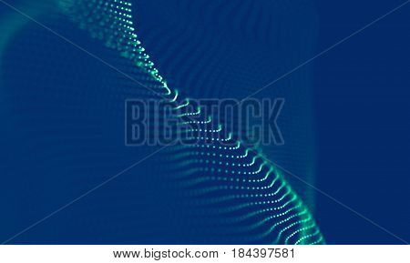 Abstract Blue Geometrical Background . Connection structure. Science background. Futuristic Technology HUD Element . onnecting dots and lines . Big data visualization Business .