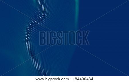 Abstract Blue Geometrical Background . Connection structure. Science background. Futuristic Technology HUD Element . onnecting dots and lines . Big data visualization Business .