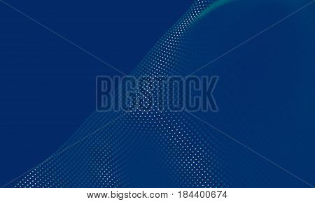 Abstract Blue Geometrical Background . Connection structure. Science background. Futuristic Technology HUD Element . onnecting dots and lines . Big data visualization Business .