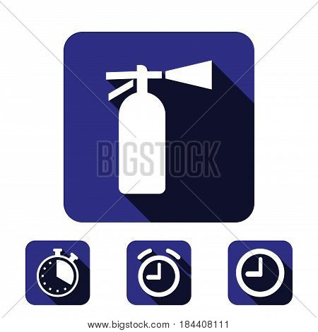 extinguisher icon  stock vector illustration flat design