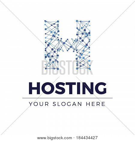 Hosting Logo. Logo template for your business