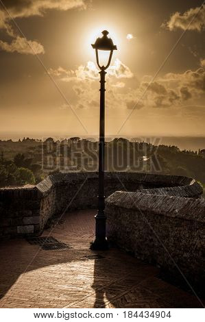 Montescudaio, Pisa, Tuscany, Italy, View Of The Ancient Village
