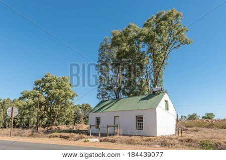 STORMSVLEI SOUTH AFRICA - MARCH 26 2017: A farm worker house on a farm near Stormsvlei in the Western Cape Province