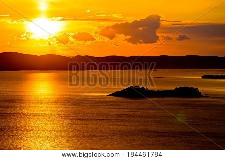 Amazing Sunset Above Pasman Island
