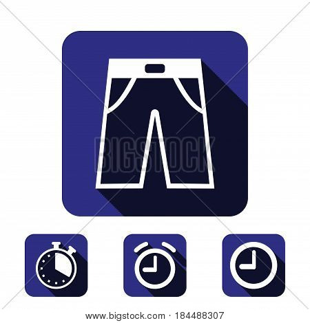 pants icon stock vector illustration flat design