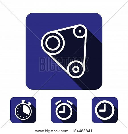 Timing belt icon stock vector illustration flat design