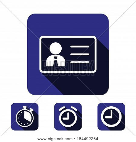id icon stock vector illustration flat design