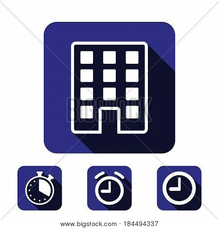 hotel icon stock vector illustration flat design
