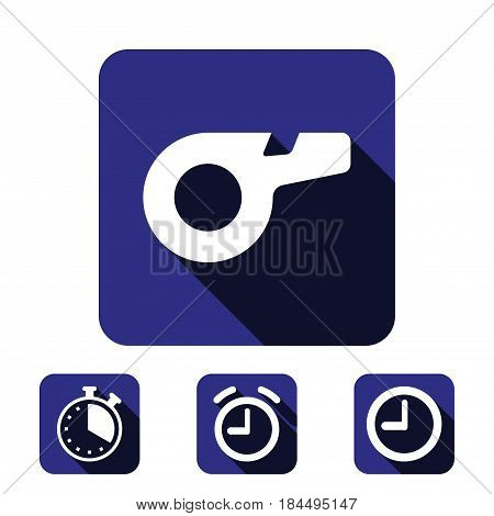 whistle icon stock vector illustration flat design
