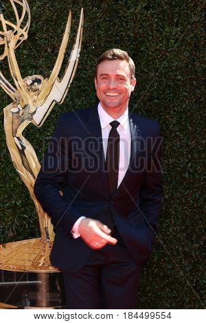 LOS ANGELES - APR 30:  Daniel Goddard at the 44th Daytime Emmy Awards - Arrivals at the Pasadena Civic Auditorium on April 30, 2017 in Pasadena, CA