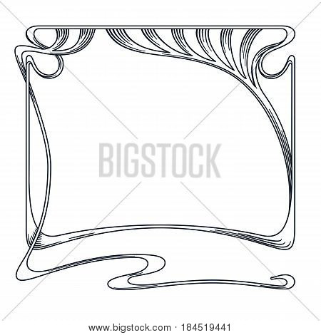 Vector Art Nouveau Frame.