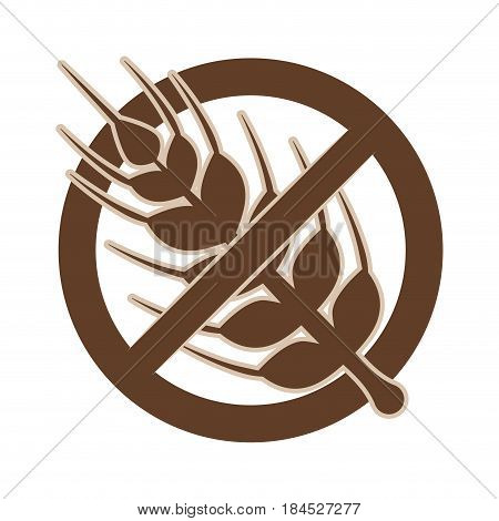 Gluten free food icon vector illustration graphic design