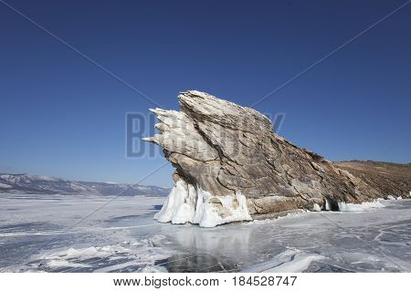 Lake Baikal, Ogoi Island. Winter Landscape