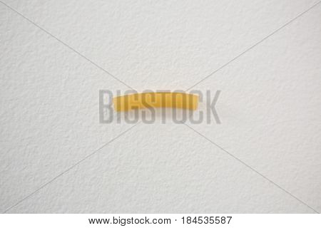 Sedani rigati isolated on white background