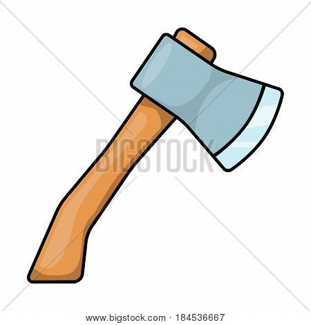 Cartoon Ax, Hatchet Vector Symbol Icon Design.