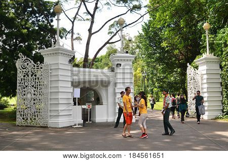Istana Grounds Is Open To The Public In  Labour Day