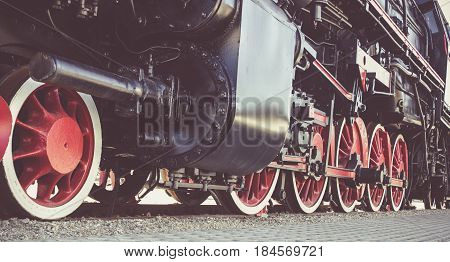 Details Of Polish Steam Locomotive.