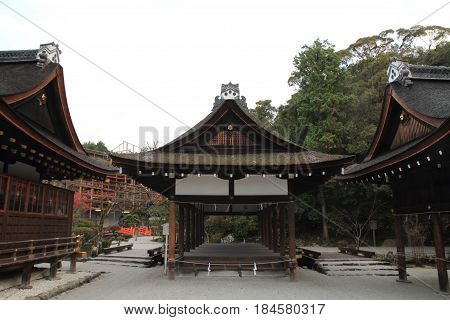 Dance Hall Of Kamigamo Shrine In Kyoto, Japan