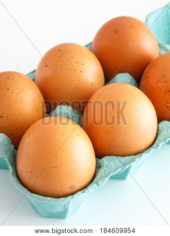 View Of Opened Box Of Chicken Eggs For Market Place