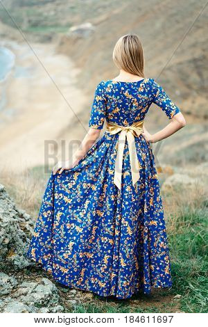 Beautiful Attractive Blond Caucasian Girl Model