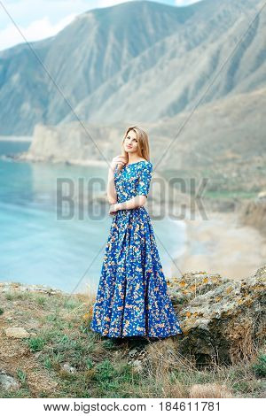 Beautiful Attractive Blond Caucasian Girl Model