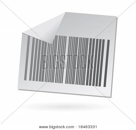 carta isolata codice a barre