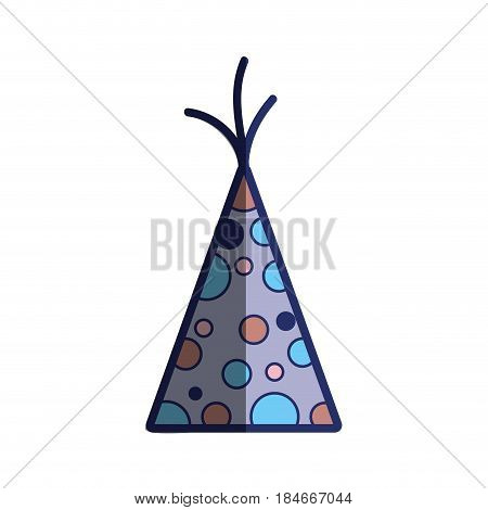 hat party to cebrate happy birthday, vector illustration
