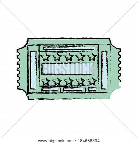 Entrance ticket paper icon vector illustration graphic design
