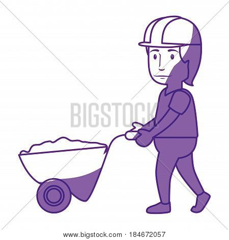 Worker man cartoon icon vector illustration graphic design