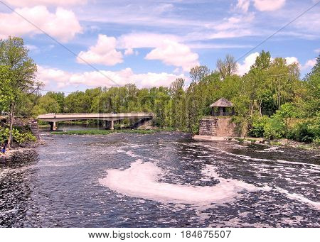 Bridge on the Rideau Canal in Manotick Canada May 18 2008