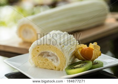 Coconut Roll Cake