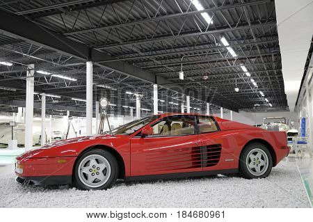 MIAMI, FL, USA - MAY 3, 2017: Stock photo of the Miami Auto Museum at the Dezer Collection of automobiles and related memorabilia