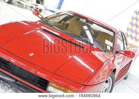 MIAMI, FL, USA - MAY 3, 2017: Stock photo of the Miami Auto Museum at the Dezer Collection of automobiles and related memorabilia