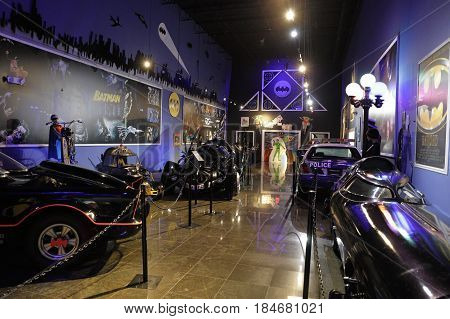 MIAMI, FL, USA - MAY 3, 2017: Stock photo of the Miami Auto Museum at the Dezer Collection of automobiles and related memorabilia
