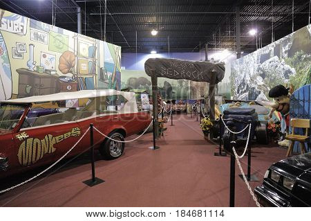 MIAMI, FL, USA - MAY 3, 2017: Stock photo of the Miami Auto Museum at the Dezer Collection of automobiles and related memorabilia