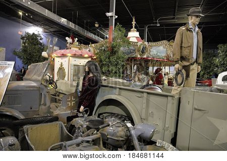 MIAMI, FL, USA - MAY 3, 2017: Stock photo of the Miami Auto Museum at the Dezer Collection of automobiles and related memorabilia
