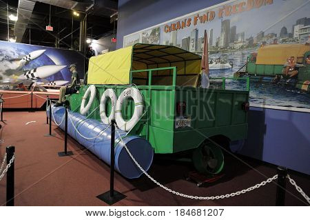 MIAMI, FL, USA - MAY 3, 2017: Stock photo of the Miami Auto Museum at the Dezer Collection of automobiles and related memorabilia