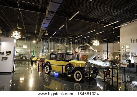 MIAMI, FL, USA - MAY 3, 2017: Stock photo of the Miami Auto Museum at the Dezer Collection of automobiles and related memorabilia