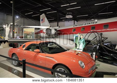 MIAMI, FL, USA - MAY 3, 2017: Stock photo of the Miami Auto Museum at the Dezer Collection of automobiles and related memorabilia