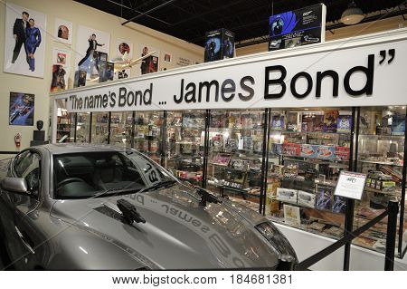 MIAMI, FL, USA - MAY 3, 2017: Stock photo of the Miami Auto Museum at the Dezer Collection of automobiles and related memorabilia