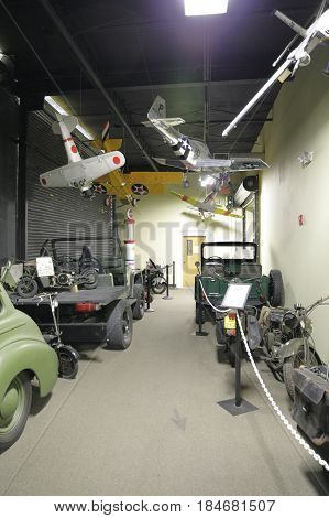 MIAMI, FL, USA - MAY 3, 2017: Stock photo of the Miami Auto Museum at the Dezer Collection of automobiles and related memorabilia.