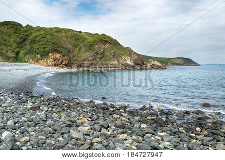 Porthallow Cove In The Cornish Coast