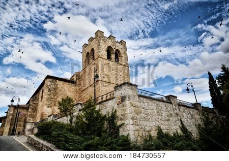 Aranda de Duero is the capital of the Ribera del Duero wine region. Church of Saint Jonh, San Juan