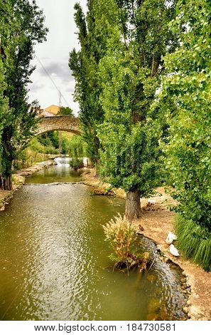 Aranda de Duero is the capital of the Ribera del Duero wine region. Medieval bridge