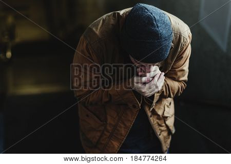 Homeless People Feeling Cold in Winter