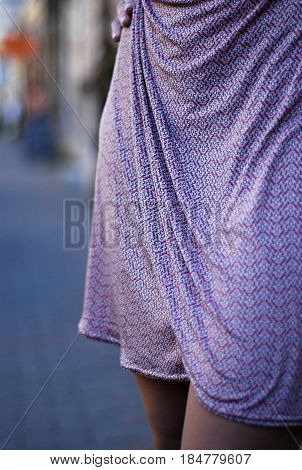 woman dress detail on the street ..