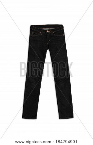 Womens Jeans Pants isolated on white background